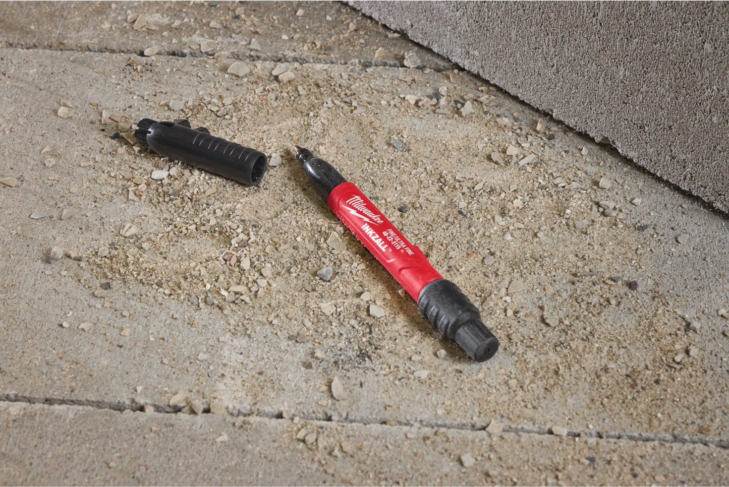 Marcador de duas pontas fina e ultrafina Inkzall Preto Milwaukee