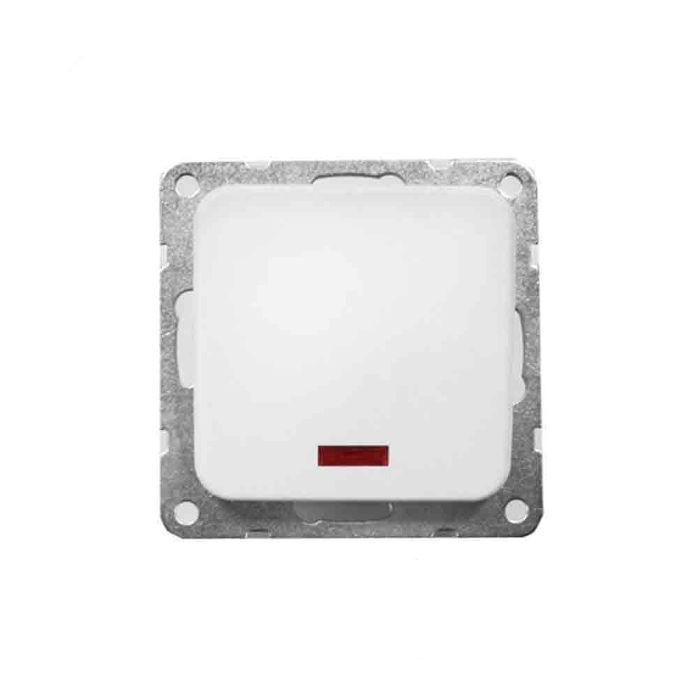 Interruptor encastrável luminoso série Term 70x35x70 mm EDM