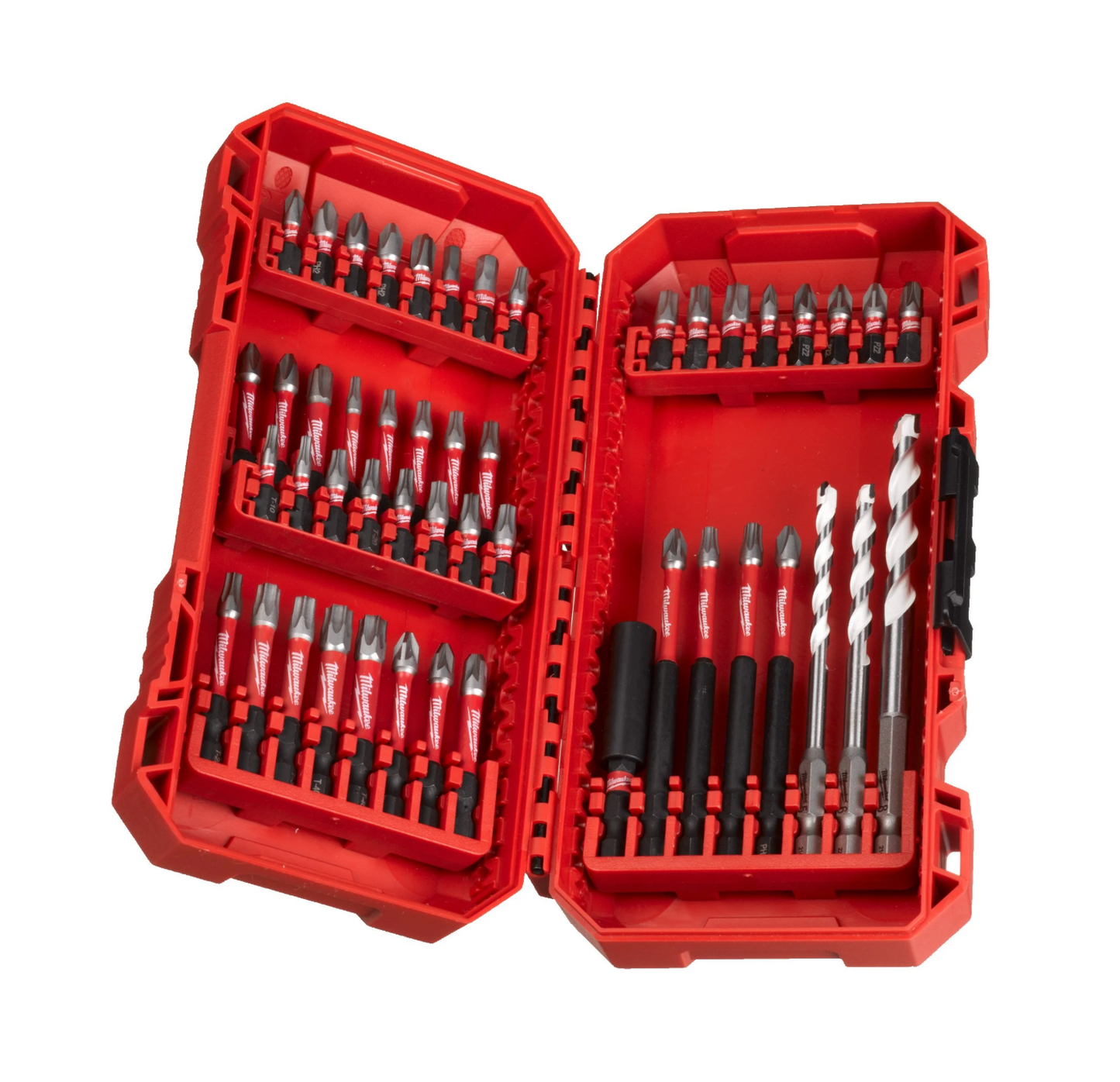 Estojo com 48 peças SHOCKWAVE Impact Duty Milwaukee