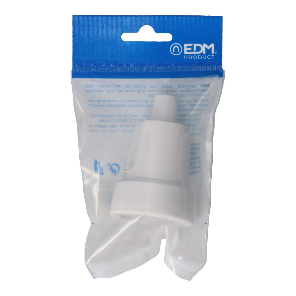 Base aérea de borracha 10/16A 250V T/TL 4,8mm IP44 EDM