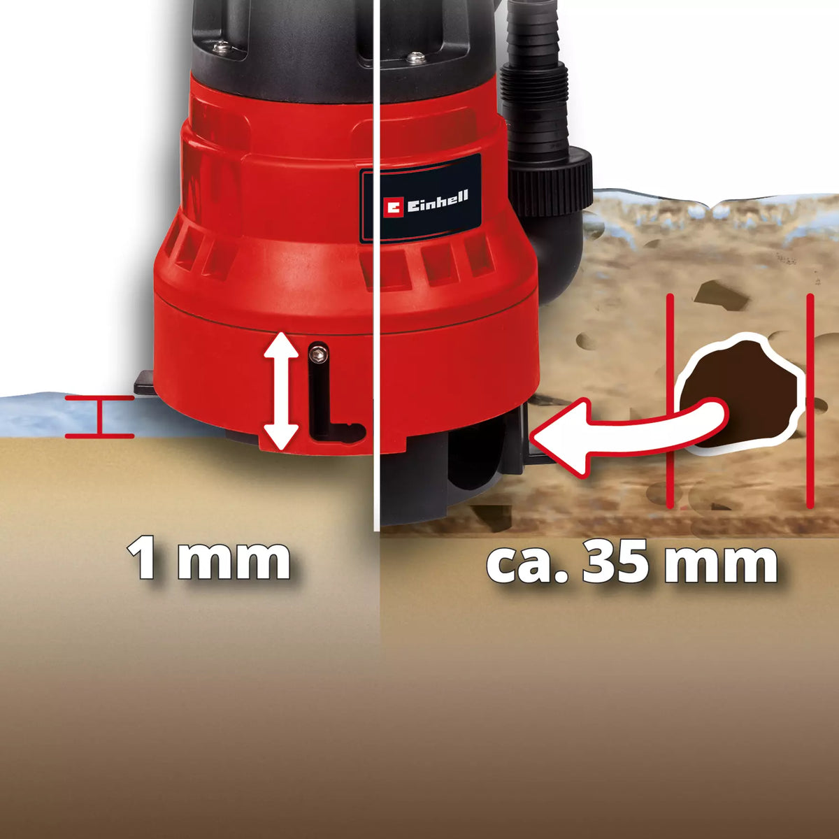 Bomba de água suja Einhell GC-DP 7035 LL 700W 16.000L/h