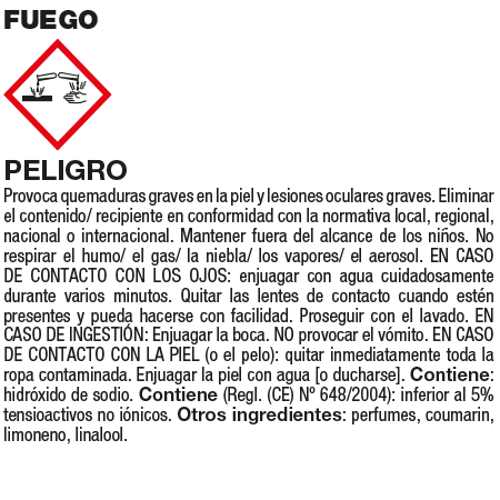 Fila FUEGO Detergente Limpeza de Chaminés Spray 750ml