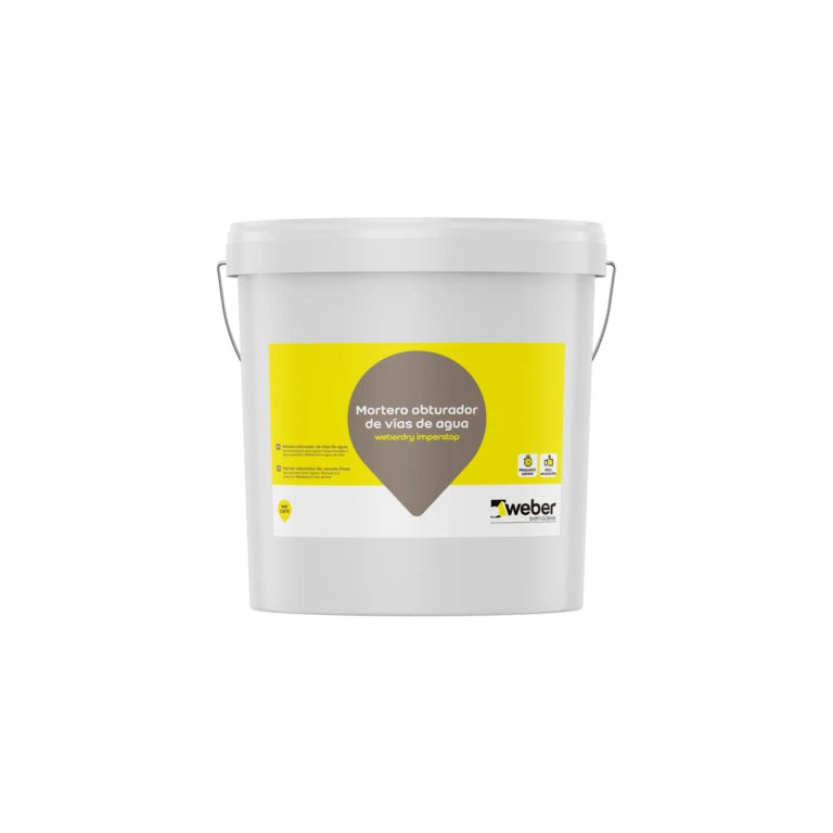 Weberdry IMPERSTOP 5kg Argamassa monocomponente para selagem de fugas e tubagens de água