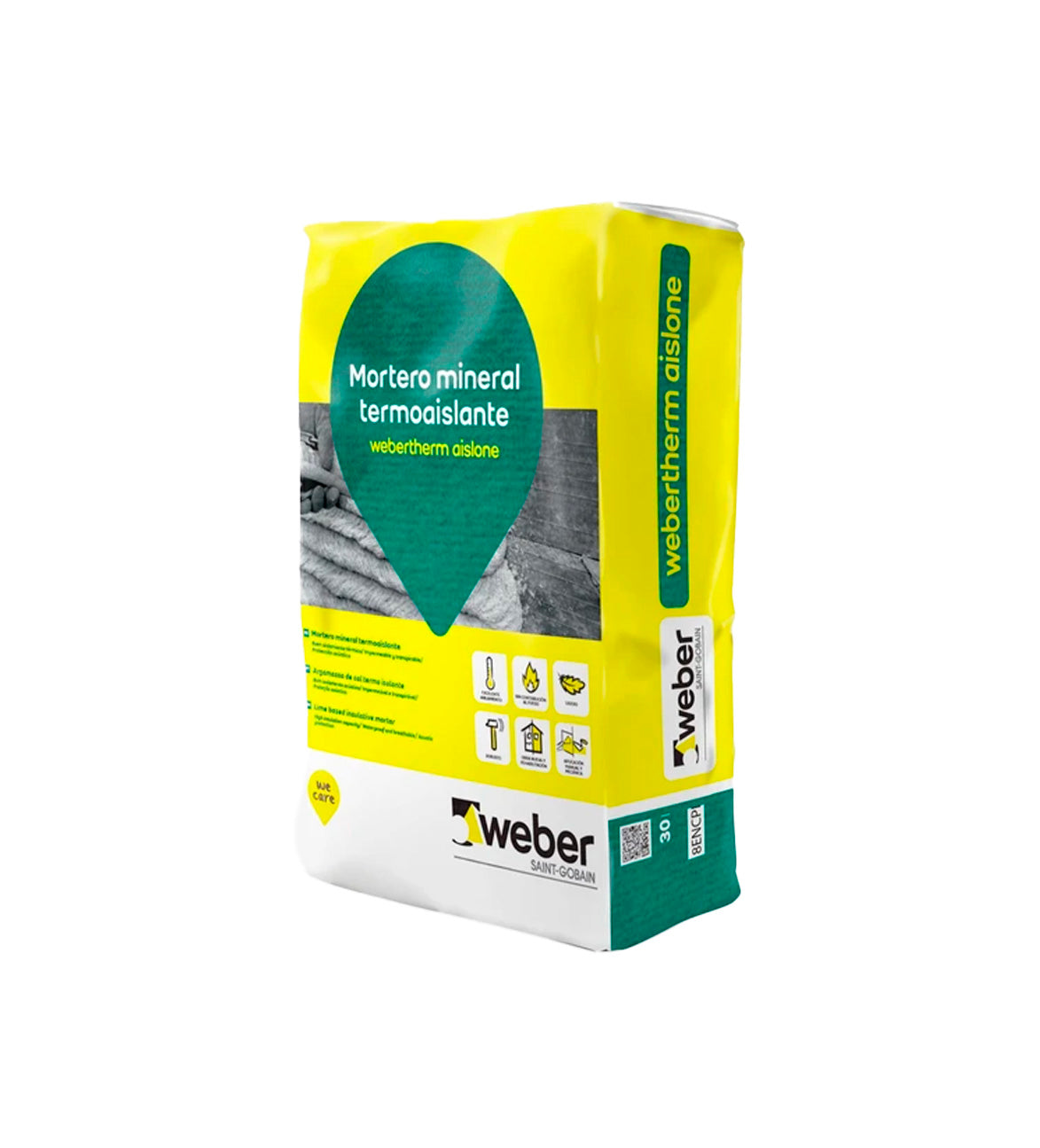 Argamassa de cal isolante termoacústica Webertherm AISLONE 30L