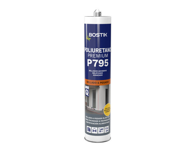 Cartucho de selante de poliuretano Bostik P795 Premium 300ml