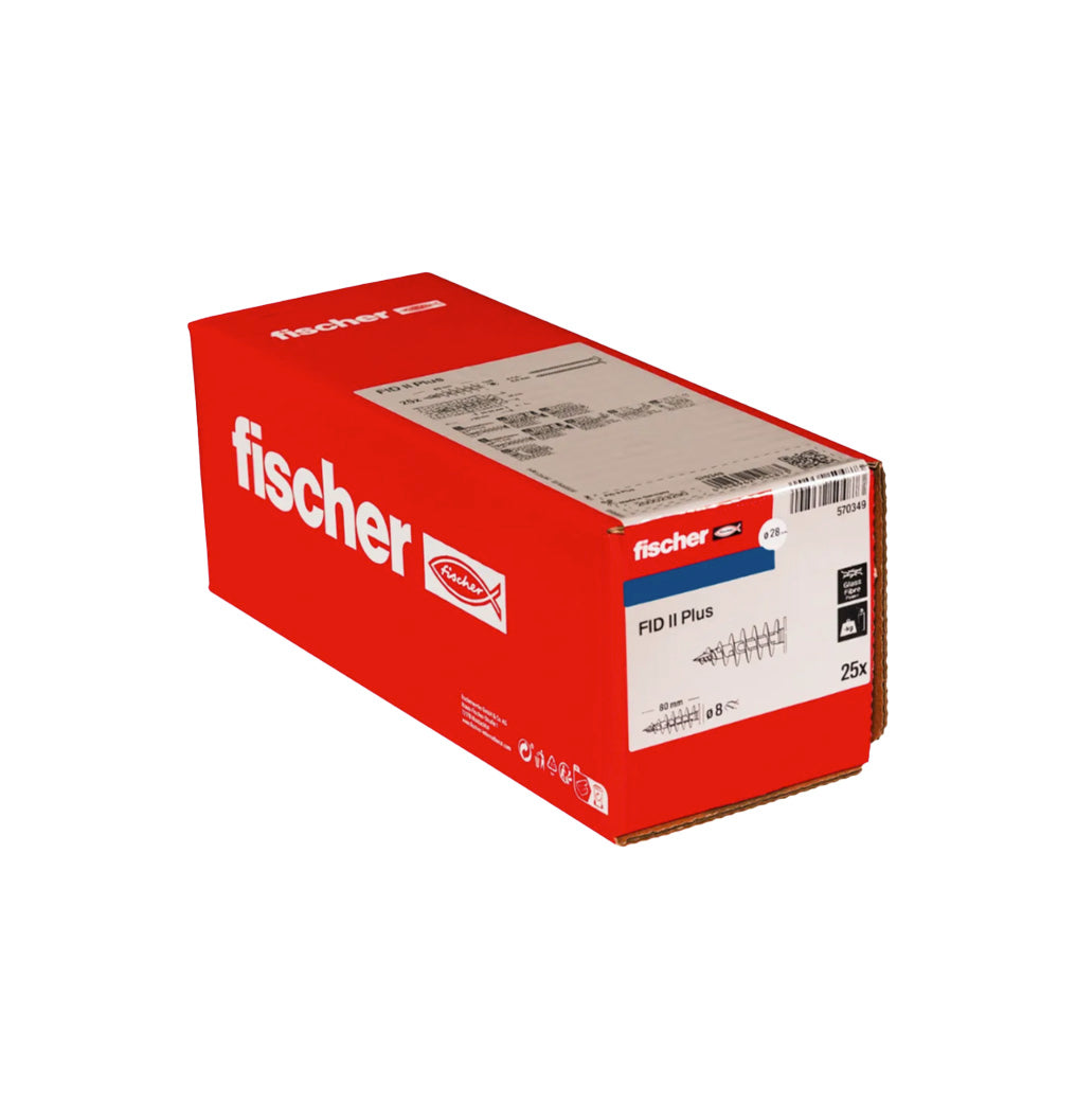 Caja 25uds Taco aislante FID II Plus Fischer