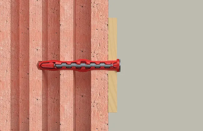 Caixa com 4 buchas de nylon e aço HybridPower 10x90 FUS Fischer