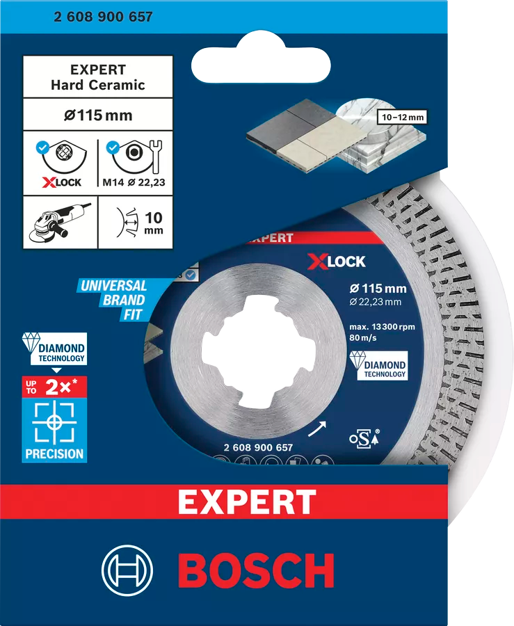 Disco de lixa de diamante 115mm Expert Hard Ceramic Bosch