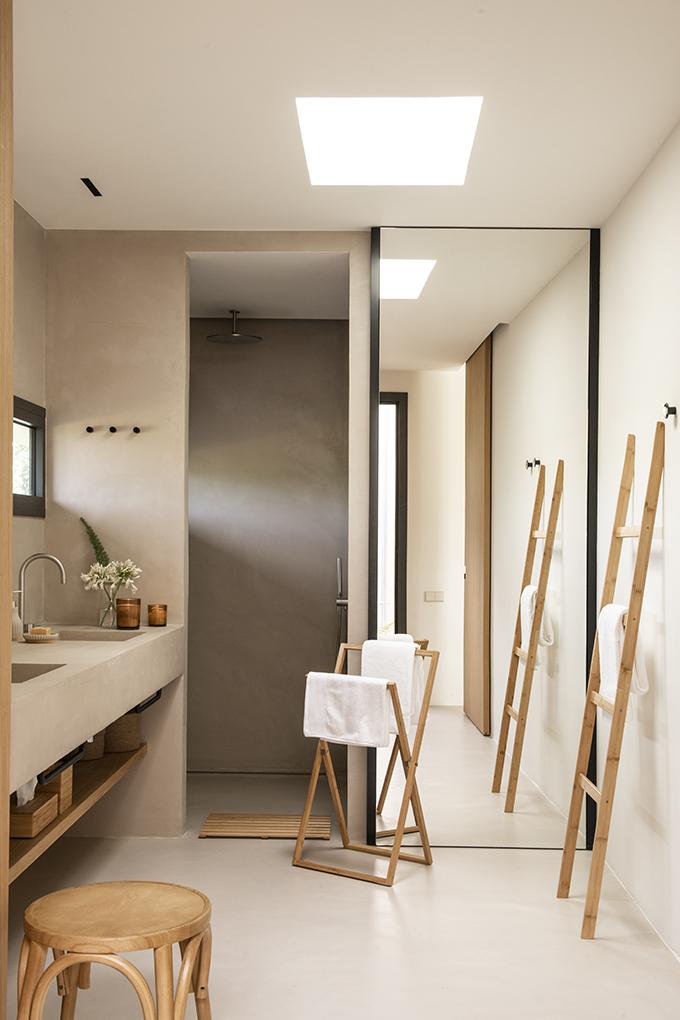 Escada decorativa de bambu 43×4×170cm Andrea House