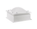 Clarabóia quadrada fixa com cúpula de metracylate clamshell + rodapé recto 18cm FREE