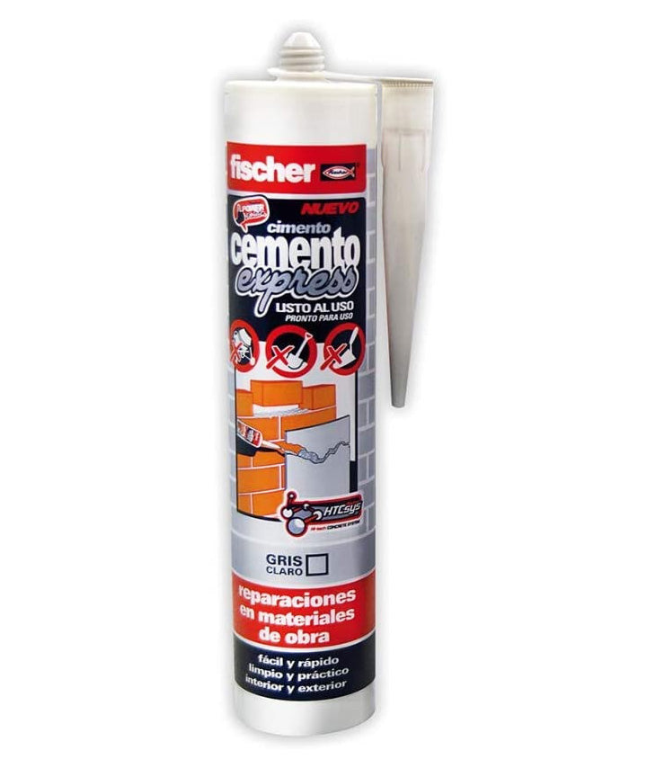 Cartucho de Massa 310ml Fischer Cimento Light Grey Express
