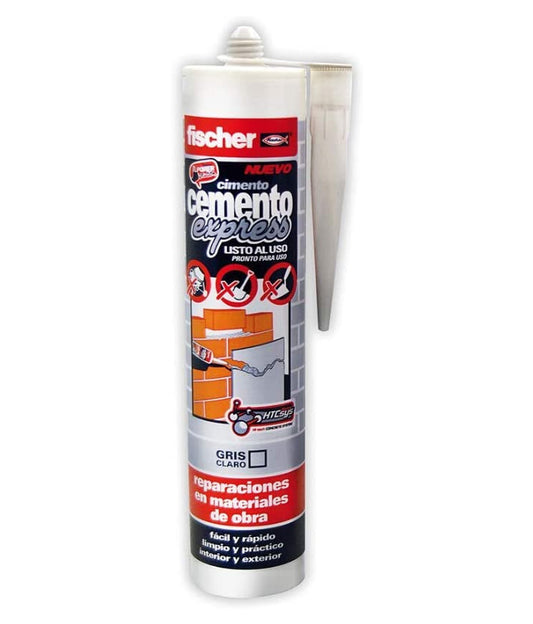Cartucho de Massa 310ml Fischer Cimento Light Grey Express
