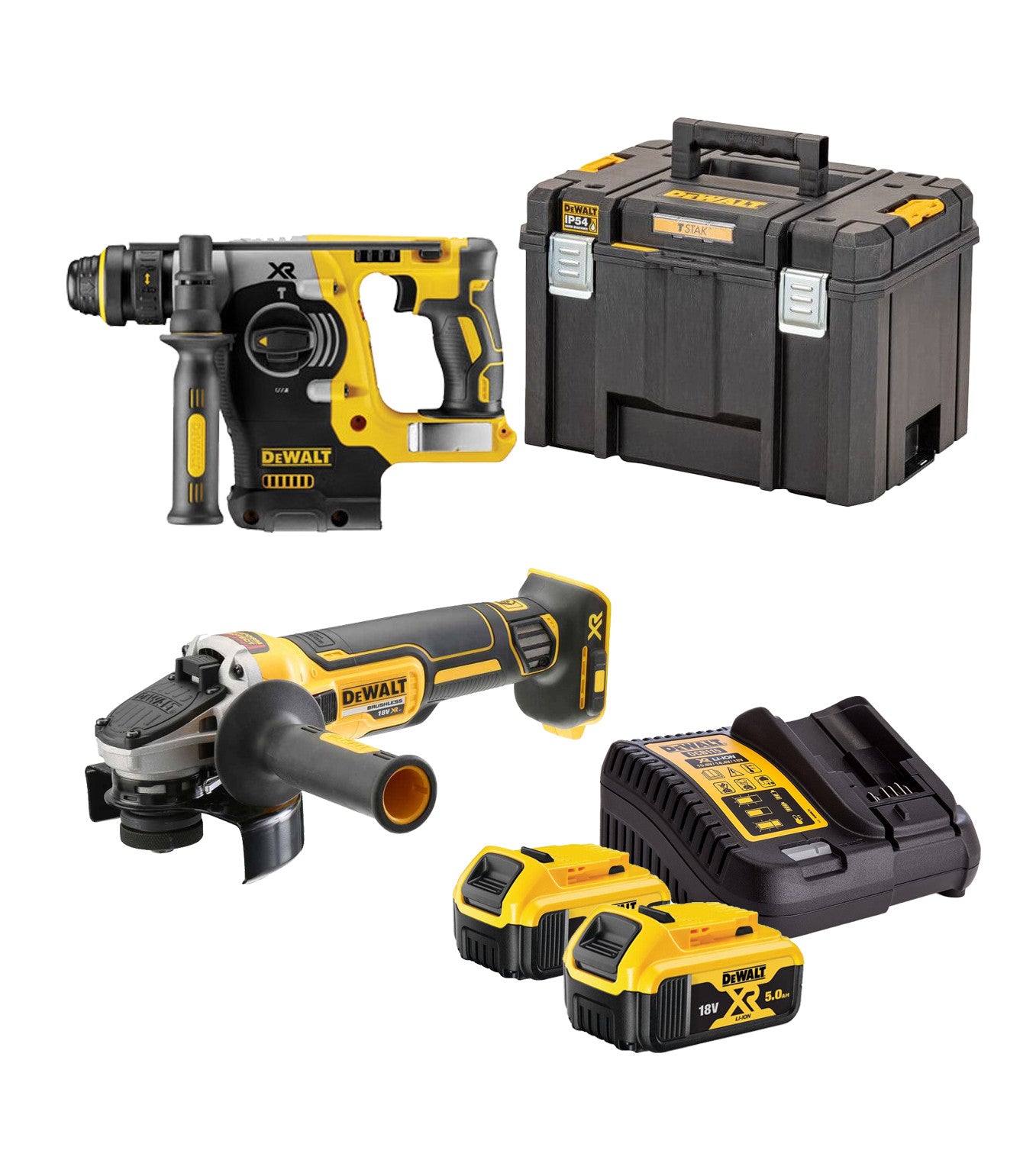 KIT XR 18V 5Ah DCH273 y DCG405 CPROF719 Dewalt DEWALT - 1