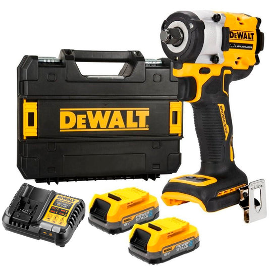 Chave de impacto sem escovas Dewalt DCF921E2T XR 18V ​​POWERSTACK