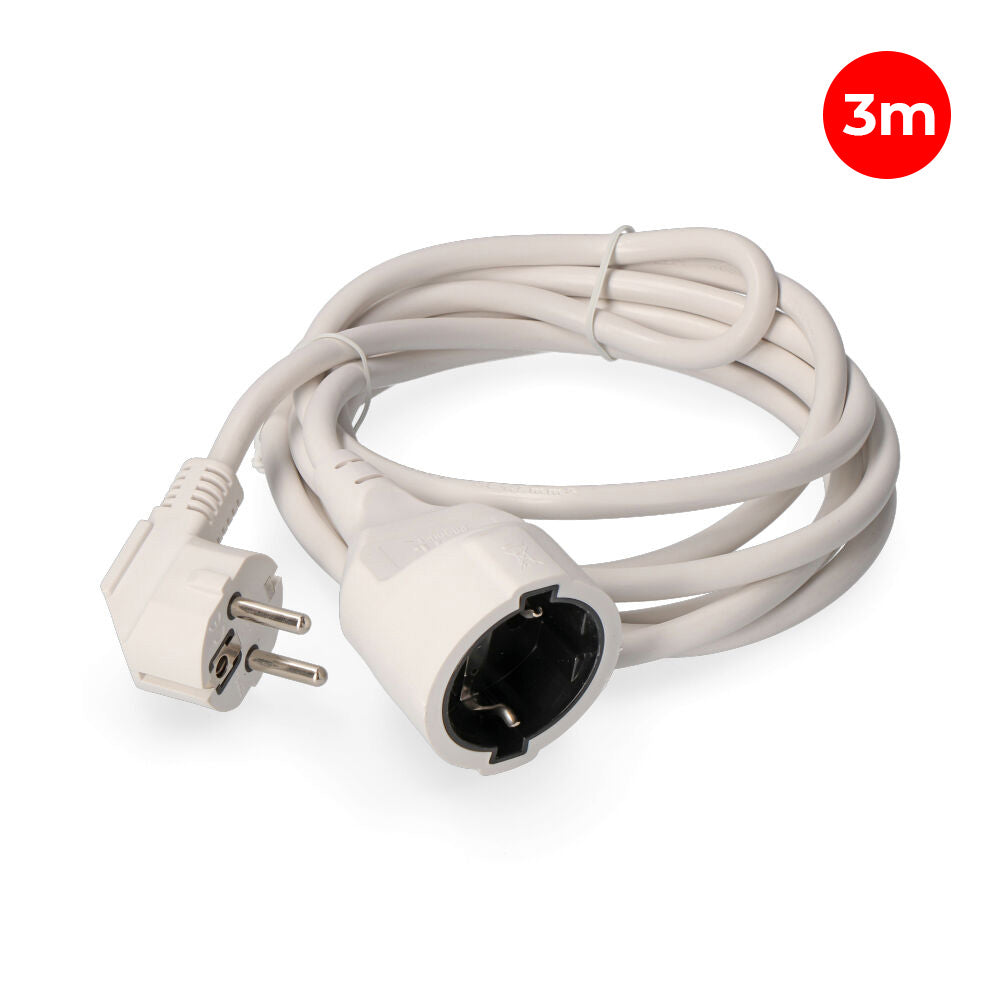Extensão com 1 tomada 2P+T 16 A 250 V~ 3 m de cabo H05VV-F 3G1,5 mm² EDM
