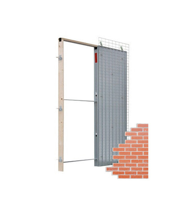 Estrutura de porta deslizante para parede de obra 90mm
