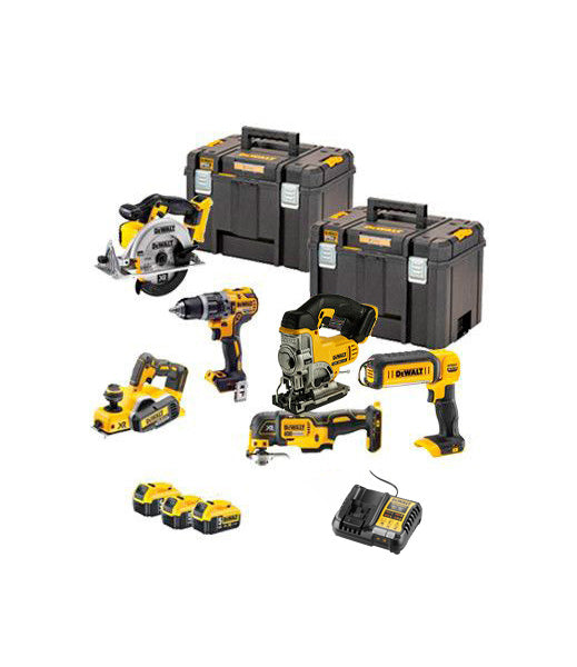 Kit de alimentação 6 ferramentas alimentadas por bateria Dewalt 18V DCK665P3T