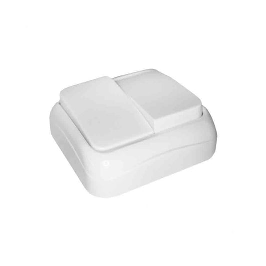 Interruptor duplo de superfície Série Spa Branco EDM 43156