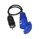 Adaptador de ficha Schuko para tomada CEE 2P+T 16 A 230 V, 50 cm, EDM