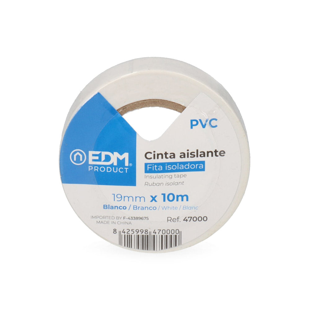 Fita isoladora de qualidade superior 19 mm x 10 m
