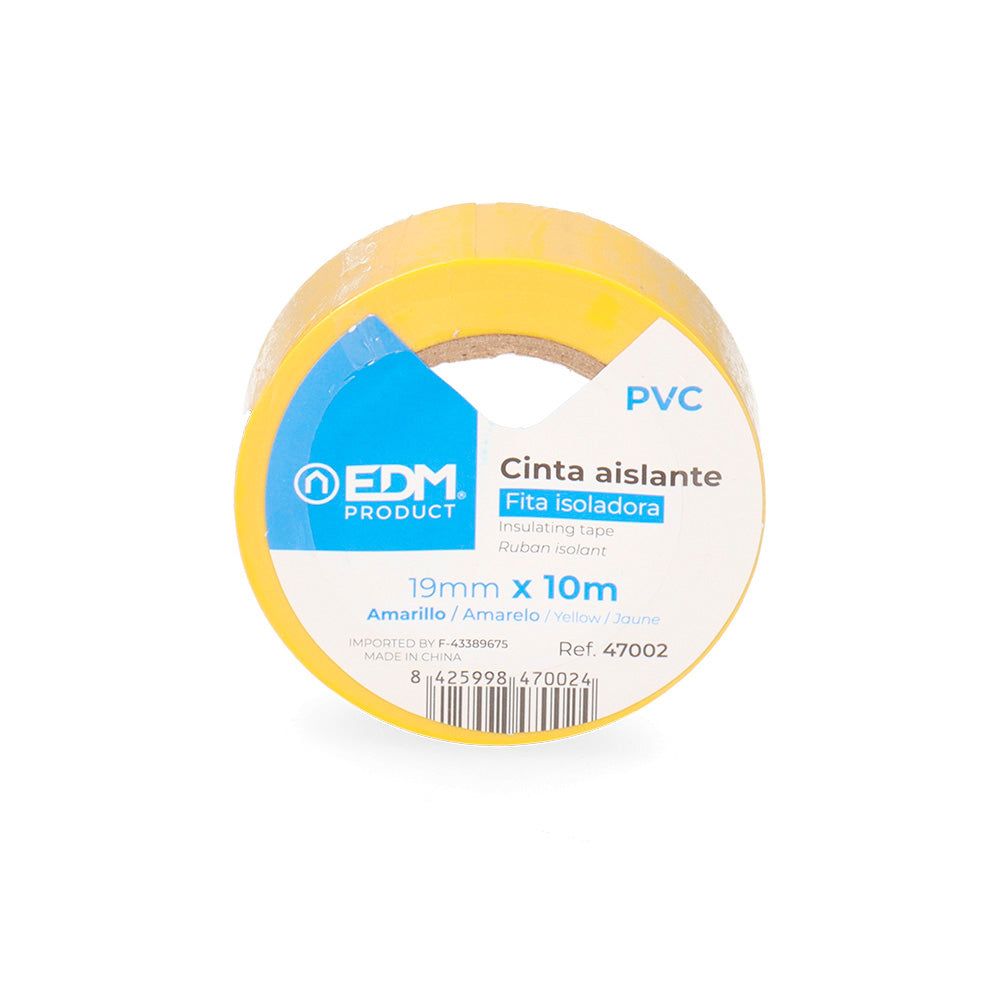Fita isoladora de qualidade superior 19 mm x 10 m