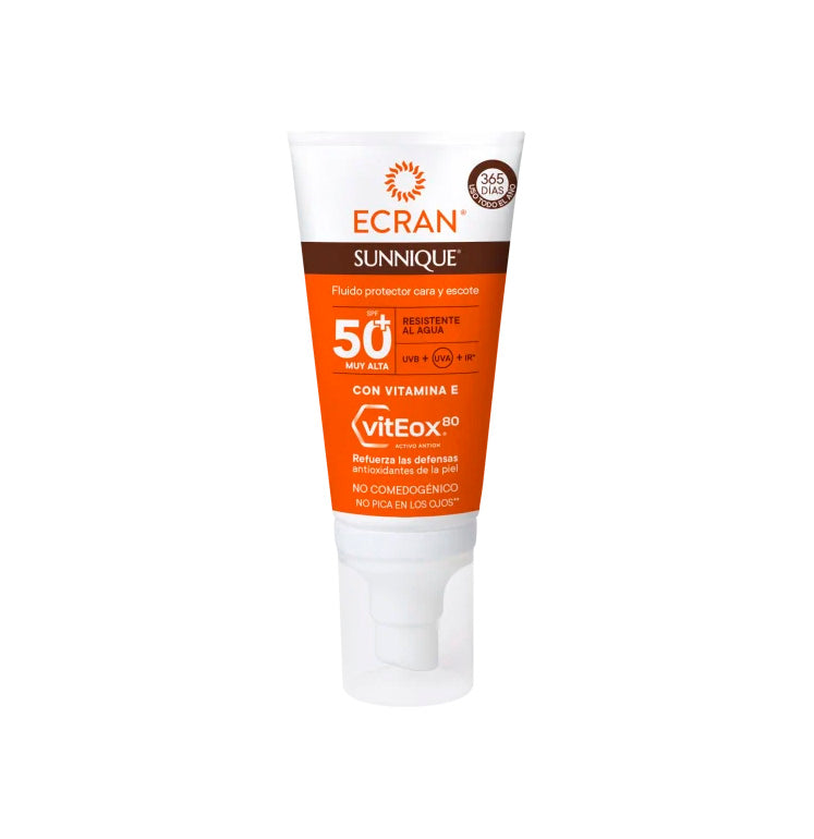 Protetor facial ultraleve SPF 50+ 50 ml SUNNIQUE ECRAN