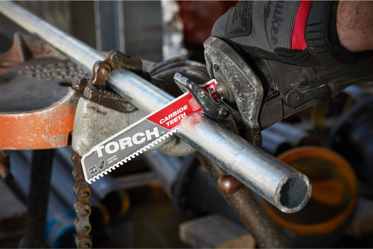 Lâminas de serra sabre Sierra Metal Heavy Duty TCT de carboneto Torch 300x10 mm Milwaukee