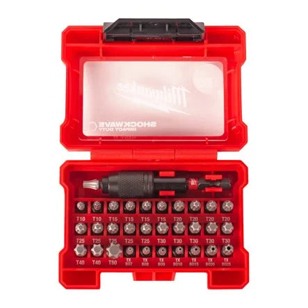 Estojo com 32 pontas SHOCKWAVE Impact Duty da Milwaukee