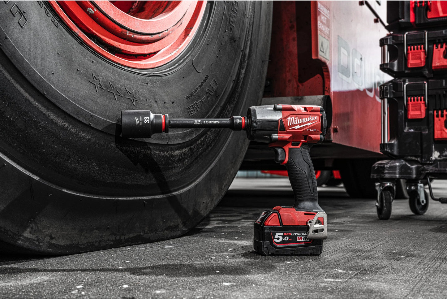 Conjunto de 16 peças de soquetes de impacto de 1/2" Milwaukee 4932480943