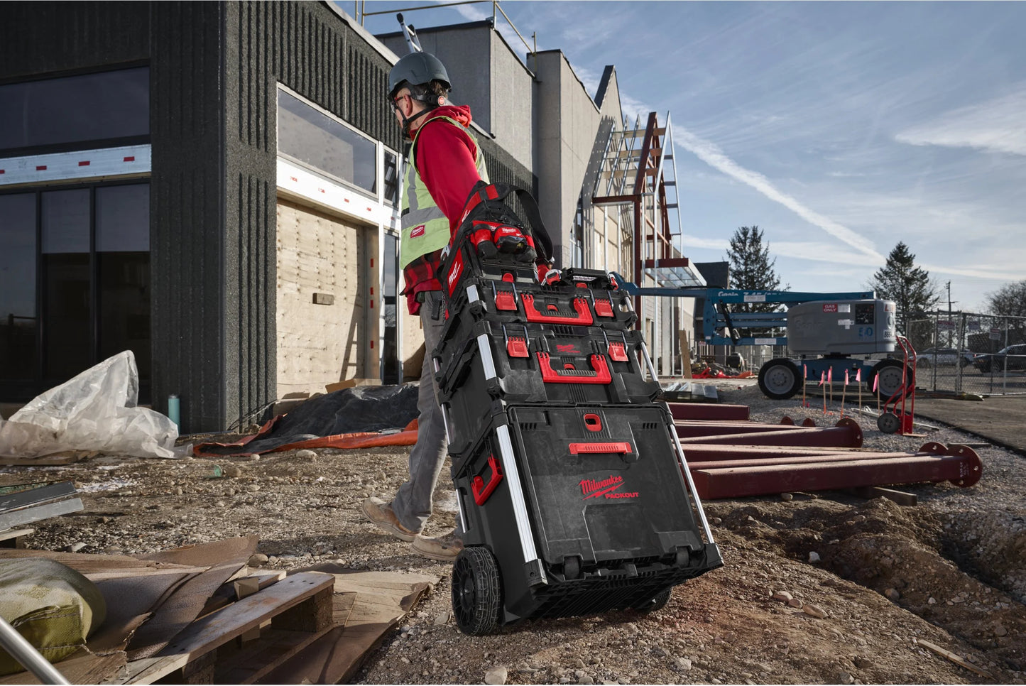 Baú com rodas e gaveta PACKOUT Milwaukee