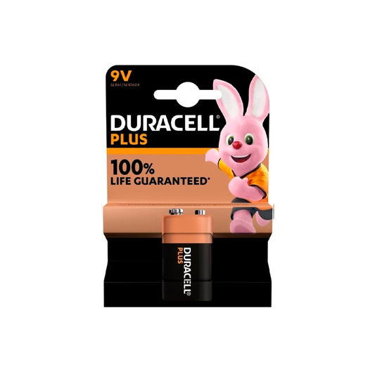 Pilha alcalina Duracell Plus Power de 9 V
