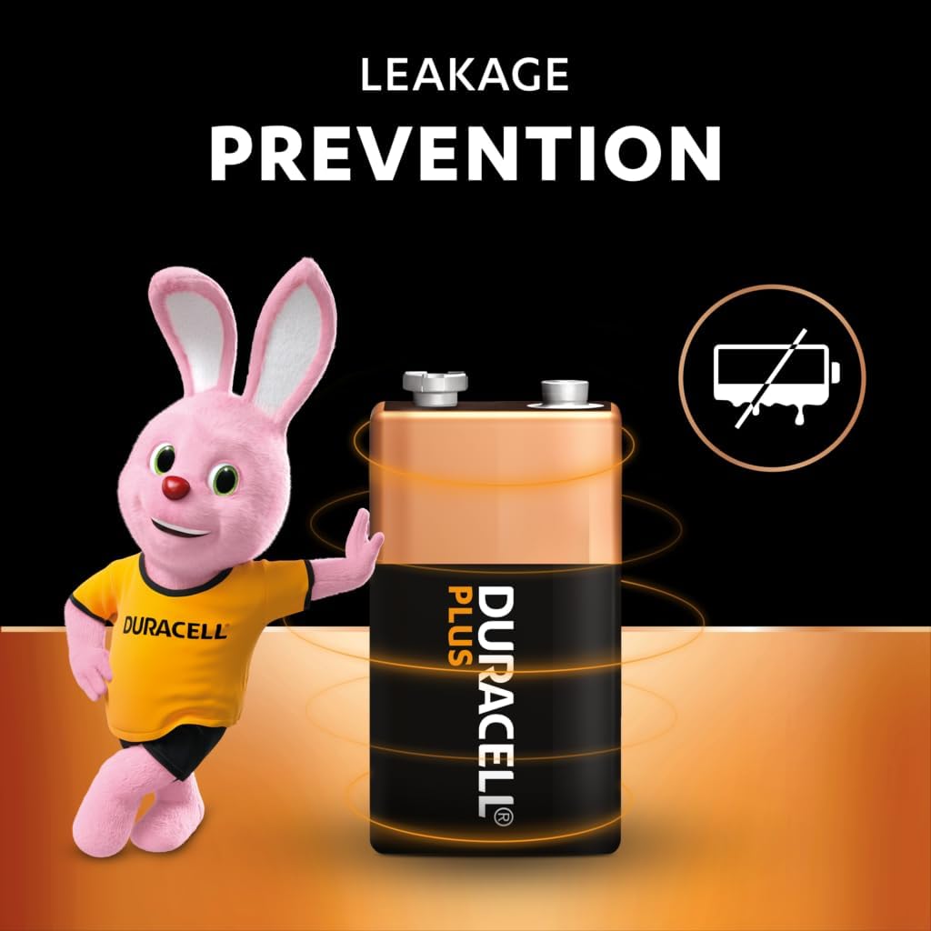 Pilha alcalina Duracell Plus Power de 9 V