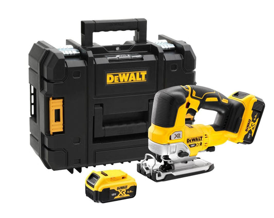 Serra de recortes a bateria Dewalt sem escovas XR 18V 135mm com maleta e 2 baterias 5Ah DCS334P2