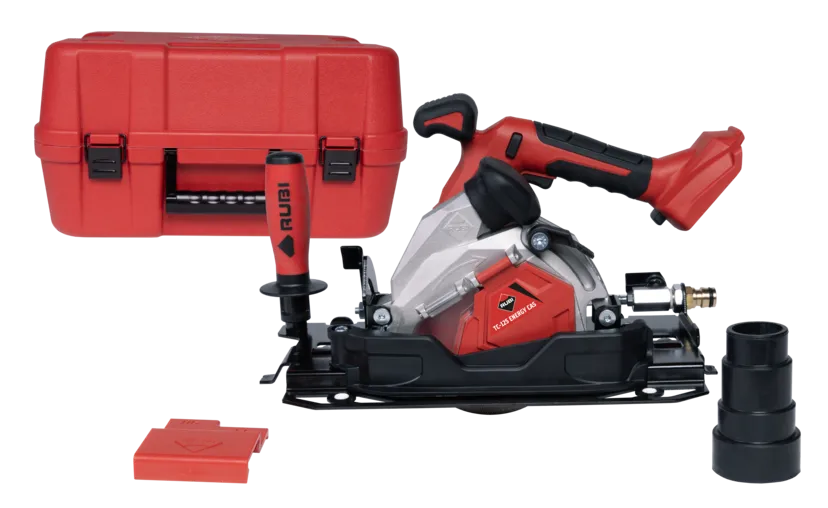 Cortadora circular a bateria para cerâmica de grande formato TC-125 G2 Energy Cas Rubi