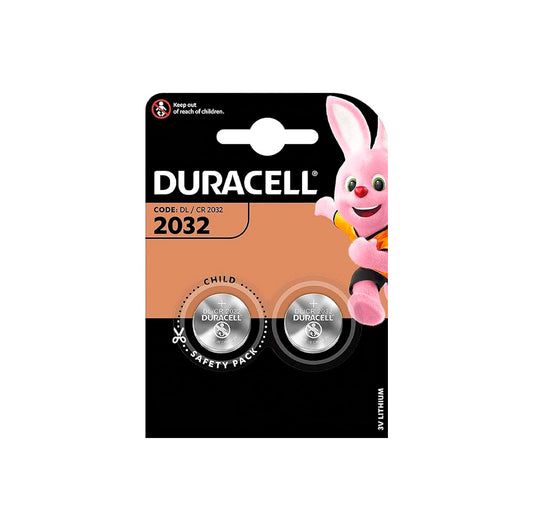 Conjunto de 2 pilhas de botão de lítio Duracell Plus Power CR2032 de 3 V