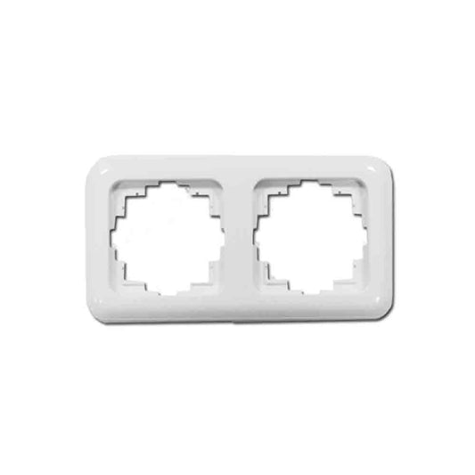 Moldura de encastrar com 2 elementos, Série Term Branco, 150x80 mm, EDM 65321