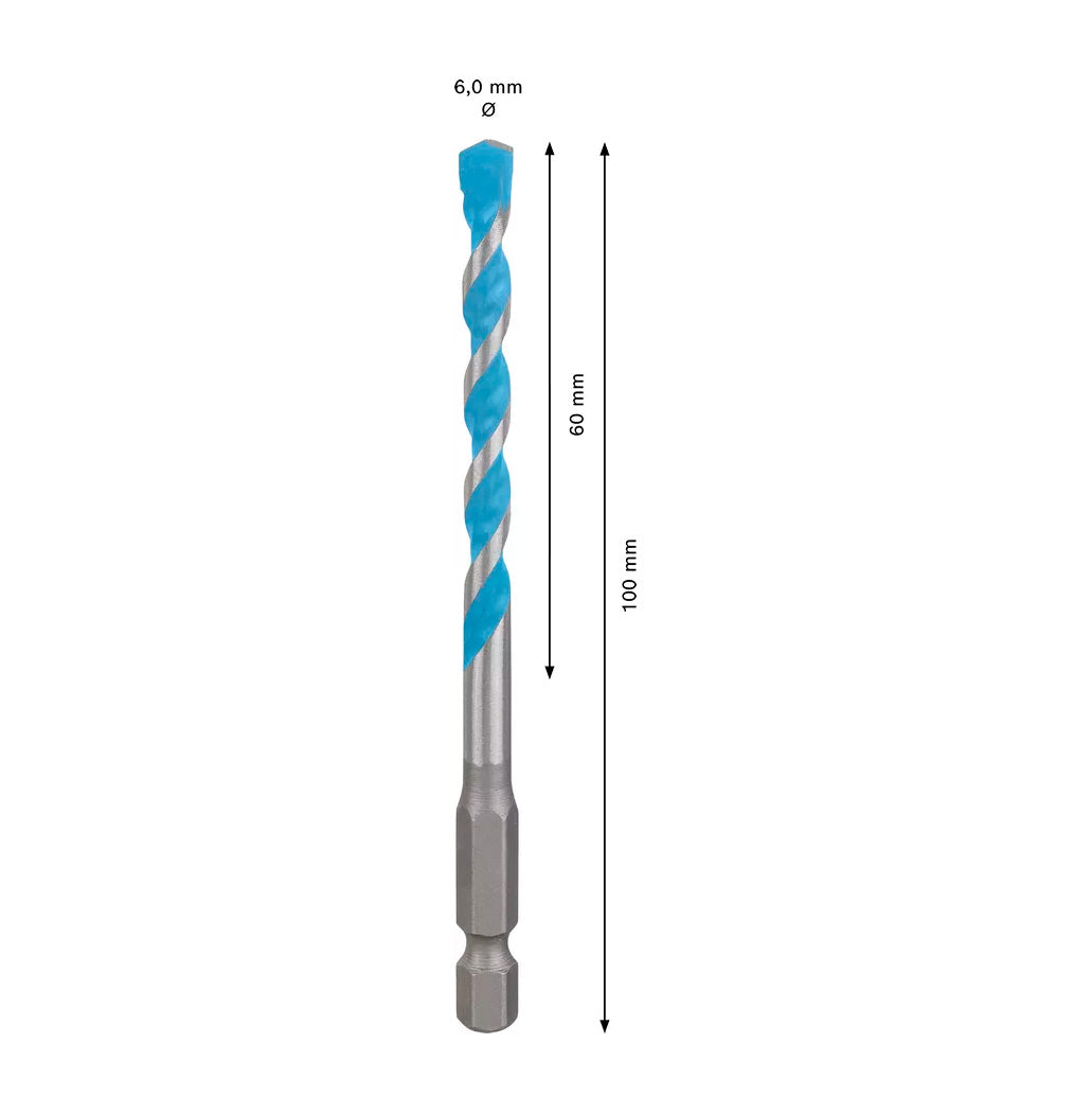 Broca multiconstrução EXPERT HEX-9 Bosch