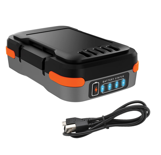 Bateria + cabo carregador usb 12V Black+Decker BDCB12B