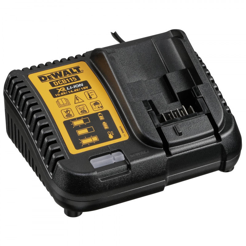 Jogo 2 Baterias de faixa XR LI-ION 5 A.H e Carregador Dewalt DCB115P2-QW