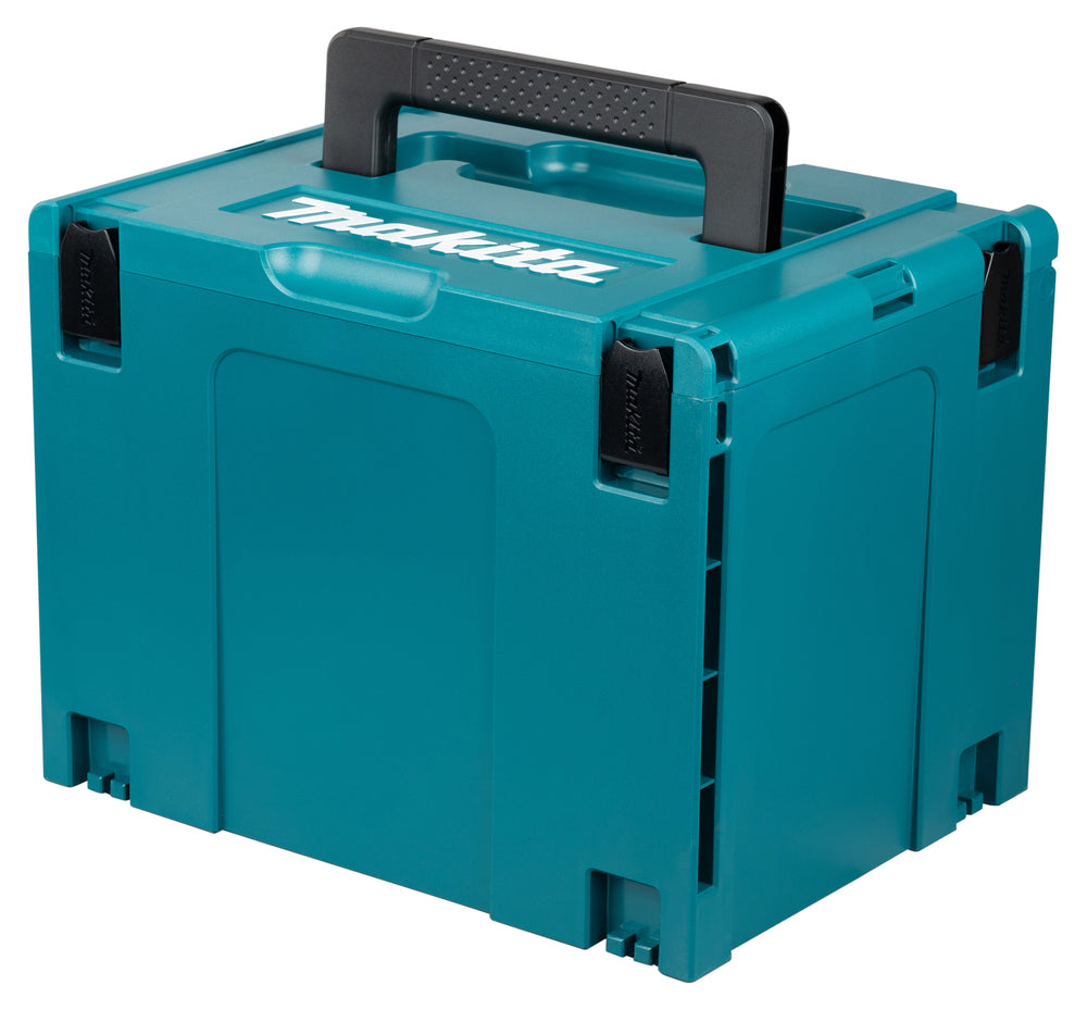 Kit combinado Makita DLX3093TJ 18V: Berbequim DHP4984 + Rebarbadora DGA513 + Martelo de impacto DHR202 + 3 baterias de 5Ah + Carregador + Mala de transporte