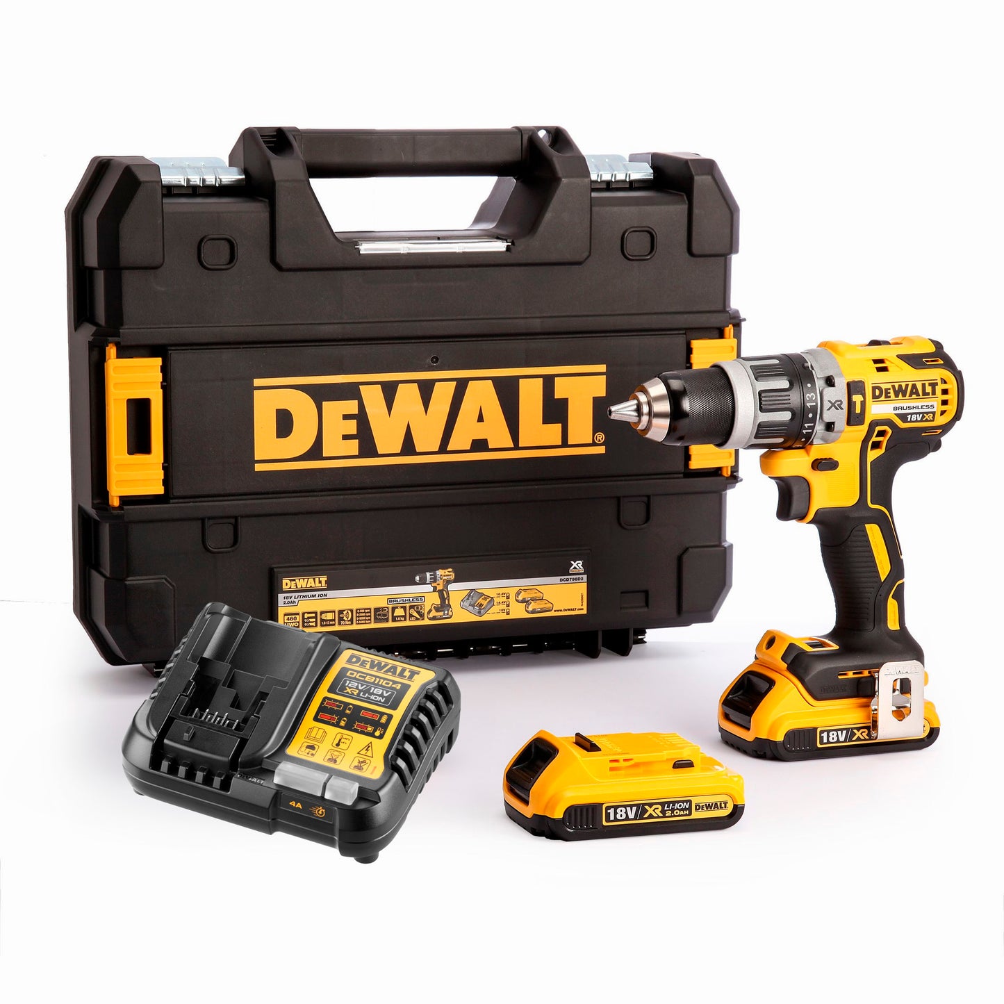 Broca XR sem escovas Dewalt DCD796D2 18V