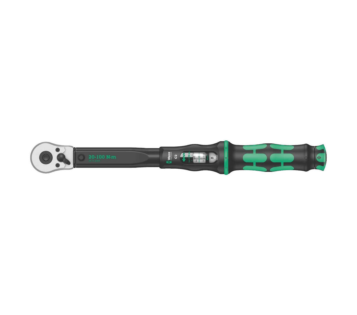Chave dinamométrica com catraca reversível 20-100Nm Wera Click-Torque C 2 ref.075621