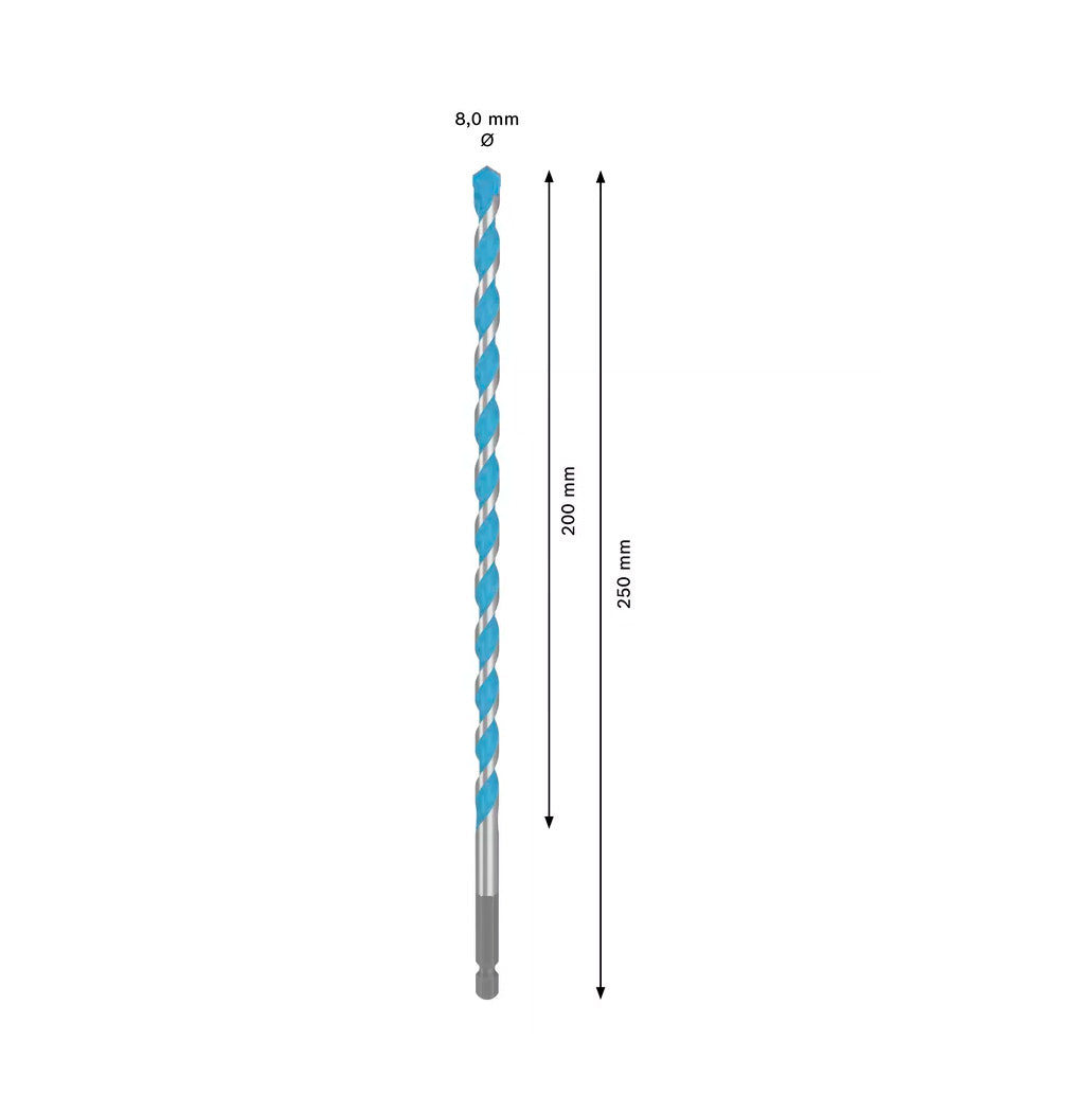 Broca multiconstrução EXPERT HEX-9 Bosch