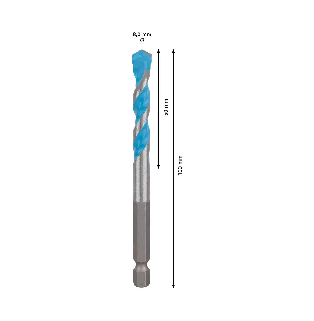 Broca multiconstrução EXPERT HEX-9 Bosch