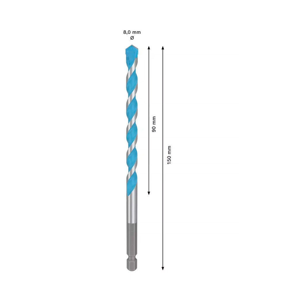 Broca multiconstrução EXPERT HEX-9 Bosch