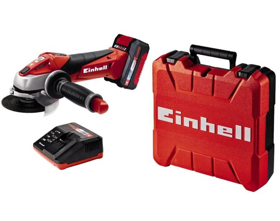 Amoladora Angular 18V 115mm con batería 3Ah y maletín Einhell TE-AG 18/115 Li Kit EINHELL - 1