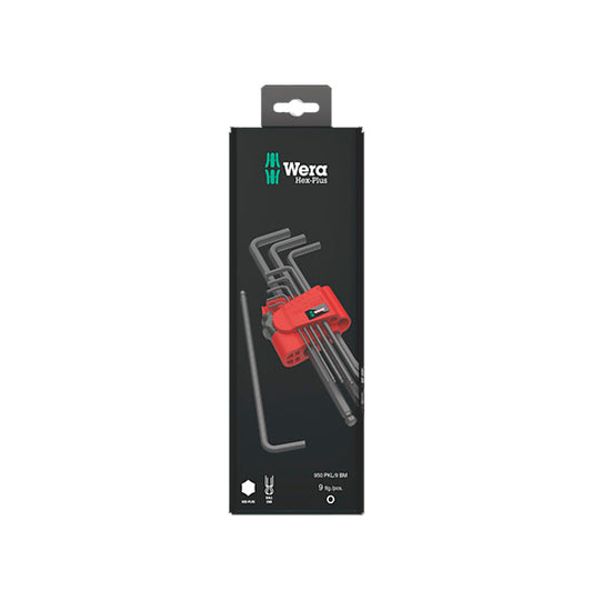 Jogo de 9 Chaves allen BlackLaser Wera 073596