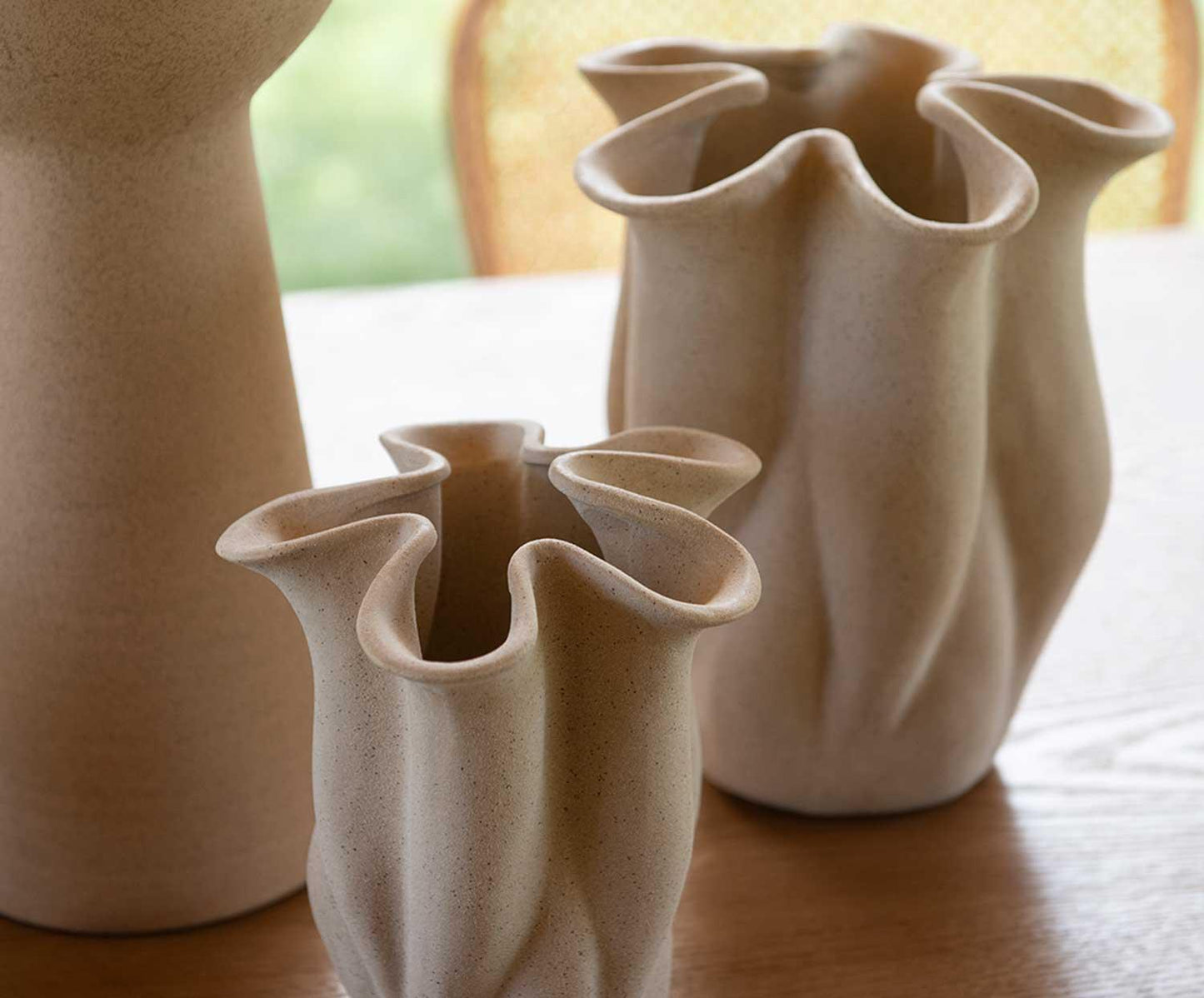 Vaso de cerâmica Flor 20x19,5x24cm Andrea House
