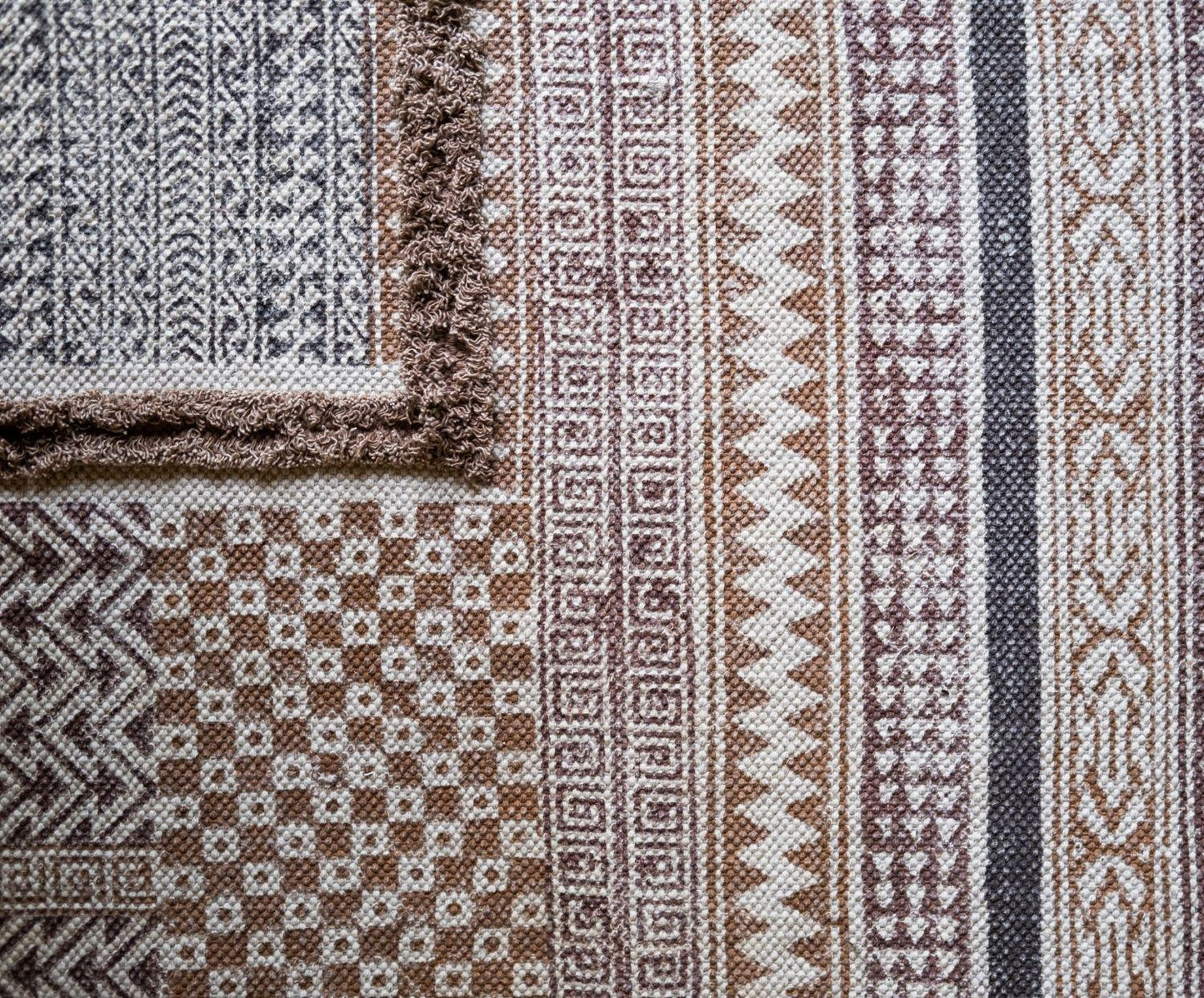 Alfombra étnica de algodón 120X180cm Andrea House