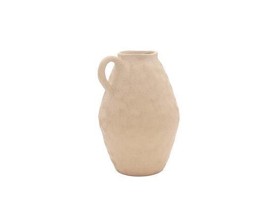 Vaso bege de grés Masaka 30 cm Andrea House